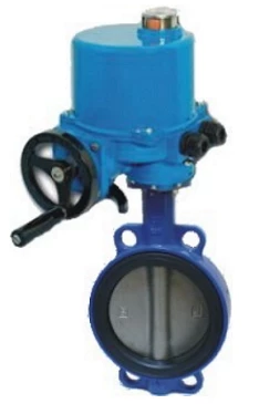 Затвор дисковый поворотный ABRA Ду150 Ру16 BUV-VF863D, межфланцевый, корпус - чугун, диск - нержавеющая сталь, с электроприводом, NBR в Тамбове